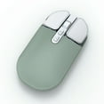 thumbnail image 3 of Graflsoa Silent UV-Coated Wireless Mouse T600 with 2.4G+Bluetooth, Rechargeable 500mAh Battery, Precise DPI Control, and One-Click Desktop Function in Green, 3 of 6