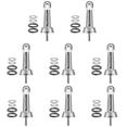 thumbnail image 1 of Soporte para Carrete Pesca Accesorios Pesca Portátiles Ligeros Metal (plateado), 1 of 4