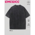 Black 100% Cotton Oversized Graphic Tee, Y2K Vintage Streetwear With ...