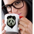 thumbnail image 2 of 3drose, Hipster Panda Bear with Glasses, 15oz Two-tone Red Mug, 2 of 6