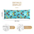 thumbnail image 2 of Body Pillow Cover - Soft Body Pillow Pillowcase, Cartoon Monster Truck Breathable Long Body Pillow Case Cover with Invisible Zipper 20x60in, 2 of 5