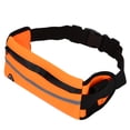 thumbnail image 2 of Riñonera multifuncional para deportes al aire libre, bolsa de almacenamiento para teléfono móvil con tira reflectante (naranja), 2 of 8