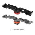 thumbnail image 3 of Aluminum Triple Cold Shoe Mount Plate Bracket for Camera Microphone LED Light Mounting, 3 of 5