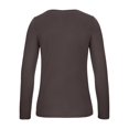 thumbnail image 2 of B&C - Camiseta deportiva de manga larga #E150 para mujer señora (Marrón Oso), 2 of 3