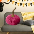 thumbnail image 4 of Handmade Velvet Decorative Pumpkin Ornament Elegant Autumn Home Desktop, 4 of 4