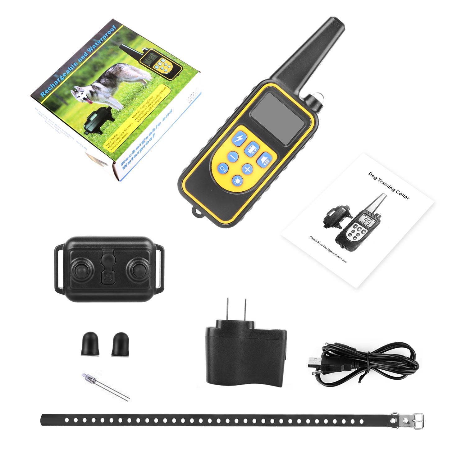 GPCT Dog Training Collar IP67 Waterproof Pet Trainer 300mAh