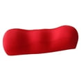 thumbnail image 2 of Bolster Pillow for Legs, Knees, Lower Back Memory Foam Half Moon Pillow Semi Roll Pillow Great Knee Pillow, Leg Rest Pillow, Pillow - Red, 2 of 8