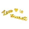 thumbnail image 2 of Love IS Sweet and Heart-letrero de madera para fotografía, decoración romántica de mesa para el Día de San Valentín, escritorio de recepción de boda, Dorado BLESIY Signo de boda, 2 of 8