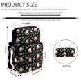 thumbnail image 6 of Chririnla Christmas Santa Print with Zipper Crossbody Bag, Stretch Polyester Crossbody Bags Portable Crossbody Purse for Work Running, 6 of 7