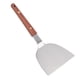 thumbnail image 4 of Espátula Para Parrilla, Aleta Para Hamburguesas, Acero Inoxidable Plano, Borde Biselado, Mango De Madera Flexible Para Restaurante ANGGREK AGX809, 4 of 8