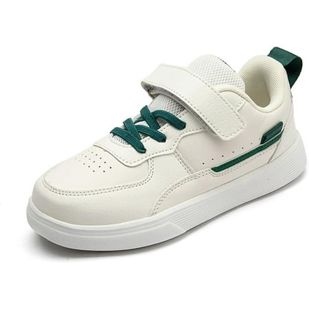 Boys and Girls Board Shoes Adjustable Hook and Loop Classic Low Top Kids Sneakers