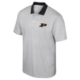 thumbnail image 2 of Men's Colosseum White/Black Purdue Boilermakers Print Stripe Polo, 2 of 3