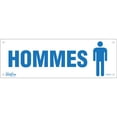 thumbnail image 1 of Homme Panneau, 4 Pouces x 12 Pouces, Plastique, Français avec Pictogramme, 1 of 1