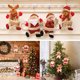 thumbnail image 5 of Decoración navideña colgante, 8 piezas Adornos navideños Decoración Papá Noel Muñeco de nieve Reno Oso Muñeca Adornos de árbol de Navidad para fiesta de Navidad, árbol de Navidad, gabinete, regalo JAMW Sencillez, 5 of 5