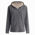 thumbnail image 6 of mgoYE Women's Zip Up 3 in 1 Maternity Ba’by Wearing Hoodie Sweatshirt Jacket(Dark Gray,5XL), 6 of 9