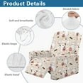 thumbnail image 4 of SCRAWLGOD Halloween Recliner Cover 4-Pieces Reclining Covers with Pocket Stretch Recliner Chair Covers with Elastic Band Washable Furniture Protector for Pets, Cat Pumpkin Ghost Bat Heart Beige, 4 of 7