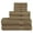 Light Brown, variant on HURBANE HOME Highly Absorbent 8 Pieces Bathroom Towel Set Soft, 100% Cotton, Highly Absorbent