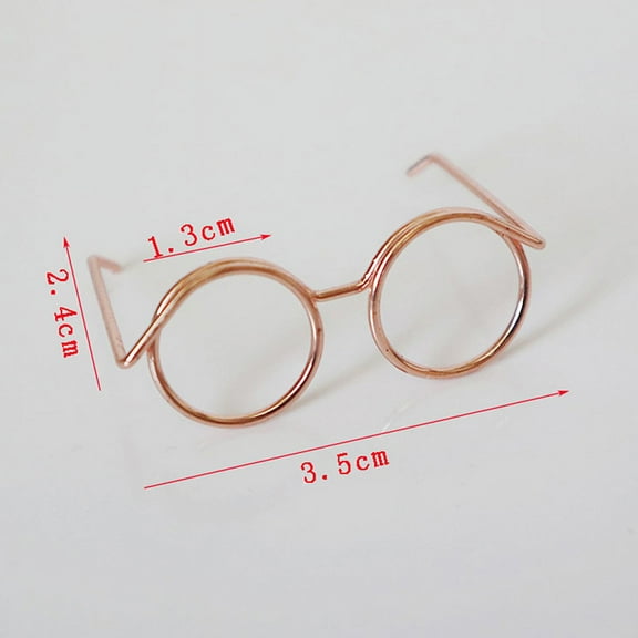 3.5cm Dollhouse Miniature Simulation Glasses Model DIY Kids Pretend Play Toys Decoration Gift Accessories