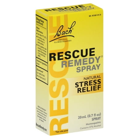 Bach Rescue Remedy Natural Fast Acting Stress Relief Spray, 20 ml