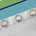 thumbnail image 4 of Manfei Geometric Lines Blackout Curtains Set of 2 (52x84 Each),Minimalism Geometric Stripes Window Curtains,Green Blue White Curtains and Drapes For Girls Boys,Super Cozy Room Decor, 4 of 6