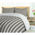 thumbnail image 4 of Ambesonne Abstract Surreal Duvet Cover Sets, Simplistic Shapes, 2-Queen, Ivory Charcoal Grey, 4 of 6