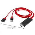 thumbnail image 2 of USB Screen Projector Adapter Cable Mirroring Smartphone to TV for iOS and Android, 2 of 7