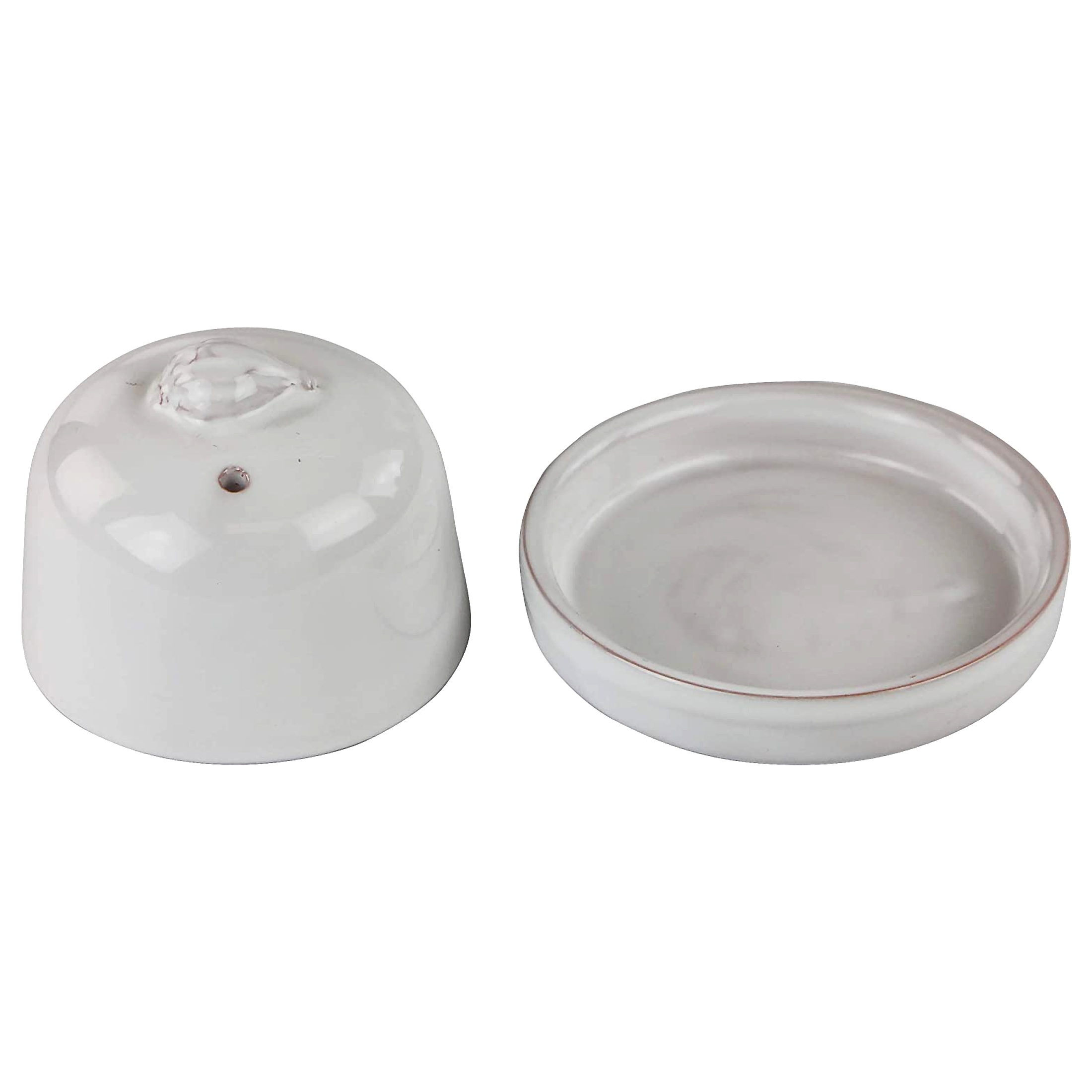Reston Lloyd 99103 Terra Cotta  Garlic Baker  White