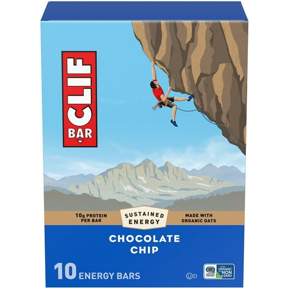 CLIF Bar Chocolate Chip - 24oz/10pk - Pack of 2