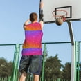 thumbnail image 5 of Sikiie Holiday Shiny Basketball Jersey Reversible Men's Mesh Athletic Sports Shirts Training Practice S-4XLMedium, 5 of 6