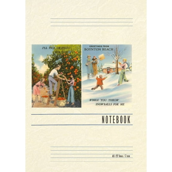 Vintage Lined Notebook Greetings from Boynton Beach (Paperback)