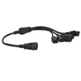 thumbnail image 4 of Y Splitter Power Adapter Cable, Portable 1.6ft Wear Resistant C14 To 5 X C13 Power Adapter Cable Plug And Play Male To Female  for PC for Scanners, 4 of 7