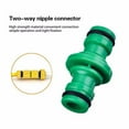 thumbnail image 2 of 10 x Hose Pipe Connector Double Male Plastic Quick Fix Click on Rubber O Ring, 2 of 11