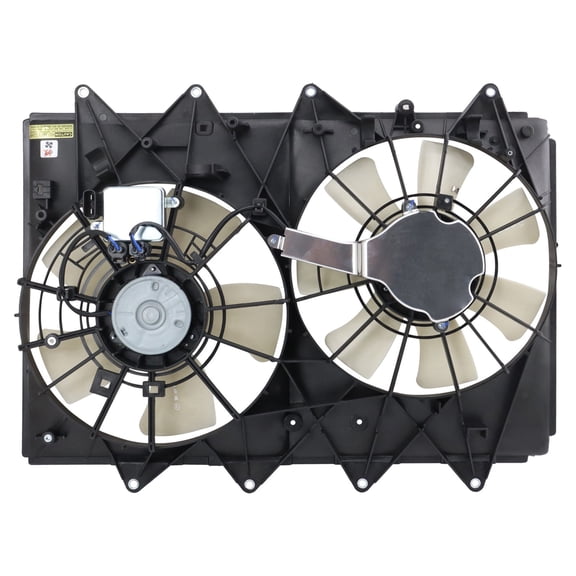 TRQ Radiator Dual Cooling Fan Assembly Fits 2010-2015 Mazda CX-9 MA3115155