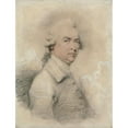 thumbnail image 2 of Ozias Humphrey 12x14 Black Ornate Wood Framed Double Matted Museum Art Print Titled: Head and Shouldres Portrait of a Man Turned to the Right (1782), 2 of 5