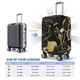 thumbnail image 4 of Roses Black And Golden Leaf Glitter Travel Luggage Cover Suitcase Protector Washable Protective 29"-32", 4 of 5