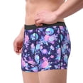 thumbnail image 3 of Bingfone White Skull Flower Men's Underwear - Casual Stretch Boxer Briefs-Small, 3 of 7