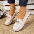 thumbnail image 5 of Women's Slip On Loafer Flats,Soft PU Flat Comfort Shoes All-Match Casual Daily Walking Shoes Gray 7.5, 5 of 6