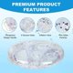 thumbnail image 3 of Inflatable Drink Holder Floating Bar, Juice Beer Beverage Tray Fruit Salad Buffet Server Large Capacity for Outdoor Summer Pool Beach Pool Party Spa (Transparent), 3 of 5