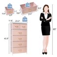 thumbnail image 3 of Crestlive Products Pink 6-Drawer Dresser Chest Vertical Tower, 3 of 8