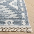 thumbnail image 4 of SAFAVIEH Prairie Ethelbert Geometric Area Rug, Blue/Grey, 6'7" x 6'7" Square, 4 of 11