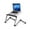Silver, variant on Ergonomics Aluminum Vented Adjustable Multi-Functional Laptop Desk Portable Bed Tray, Black