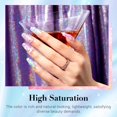 thumbnail image 4 of Set de uñas en polvo AZUREBEAUTY, 6 colores con purpurina, rosa y azul, 4 of 7