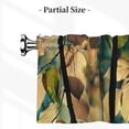 thumbnail image 5 of Drapery Wear Rod Short Curtain 54x18in Filter With Light Feature For Easy Installation Rod Free For Bedroom Kitchen Bathroom\r\n Abstract Leaves (1), 5 of 7