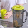 thumbnail image 4 of XYRSRUW Cold Brew Kettle, High-Temperature Plastic Pitcher for Iced Tea, Large Capacity Beverage Dispenser with Handle, Multifunctional Water Jug for Parties and Picnics(Green), 4 of 6