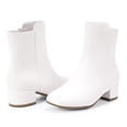 thumbnail image 4 of Botas PANDANINJIA Alyssa Fashion con punta cuadrada y tacón bajo para niñas, 4 of 8