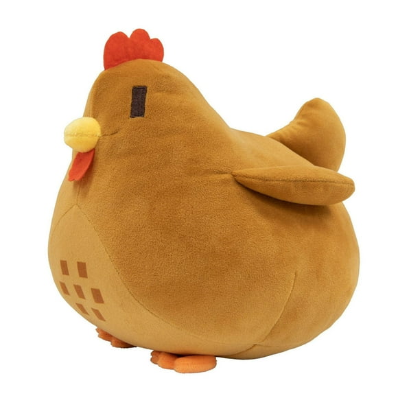 Poulet Peluche Oreillers, Stardew Peluches Vallée Poule Jouet pour les Fans de Jeu Cadeau, Coupe Peluche Peluche Peluche Peluche Peluche Oreiller Poupée pour les Enfants Adultes Décoration Maison Merch (Brun) Cadeau de Noël Cadeau d'Anniversaire Enfants
