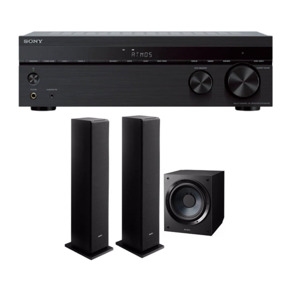 Sony STR-DH790 4K Home Theater AV Receiver with Sony SACS9 Subwoofer & Sony SSCS3 Speakers Count