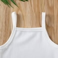 thumbnail image 6 of Douhoow Summer Newborn Boys Girls Sling Sleeveless Romper Baby Cotton Jumpsuit Solid Color Playsuit, 6 of 9