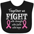 thumbnail image 3 of Inktastic Together We Fight Breast Cancer Awareness Boys or Girls Baby Bib, 3 of 4
