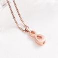 thumbnail image 4 of Infinity Memorial Urn Necklace for ashes Stainless Steel Infinite Love Cremation Jewelry Keepsake Urn Pendant Necklace for Loved One Ashes for Women Men, 4 of 6